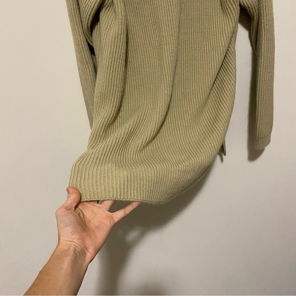 Yarnworks Vintage Tan Long Button Front Cardigan Large - Picture 12 of 12